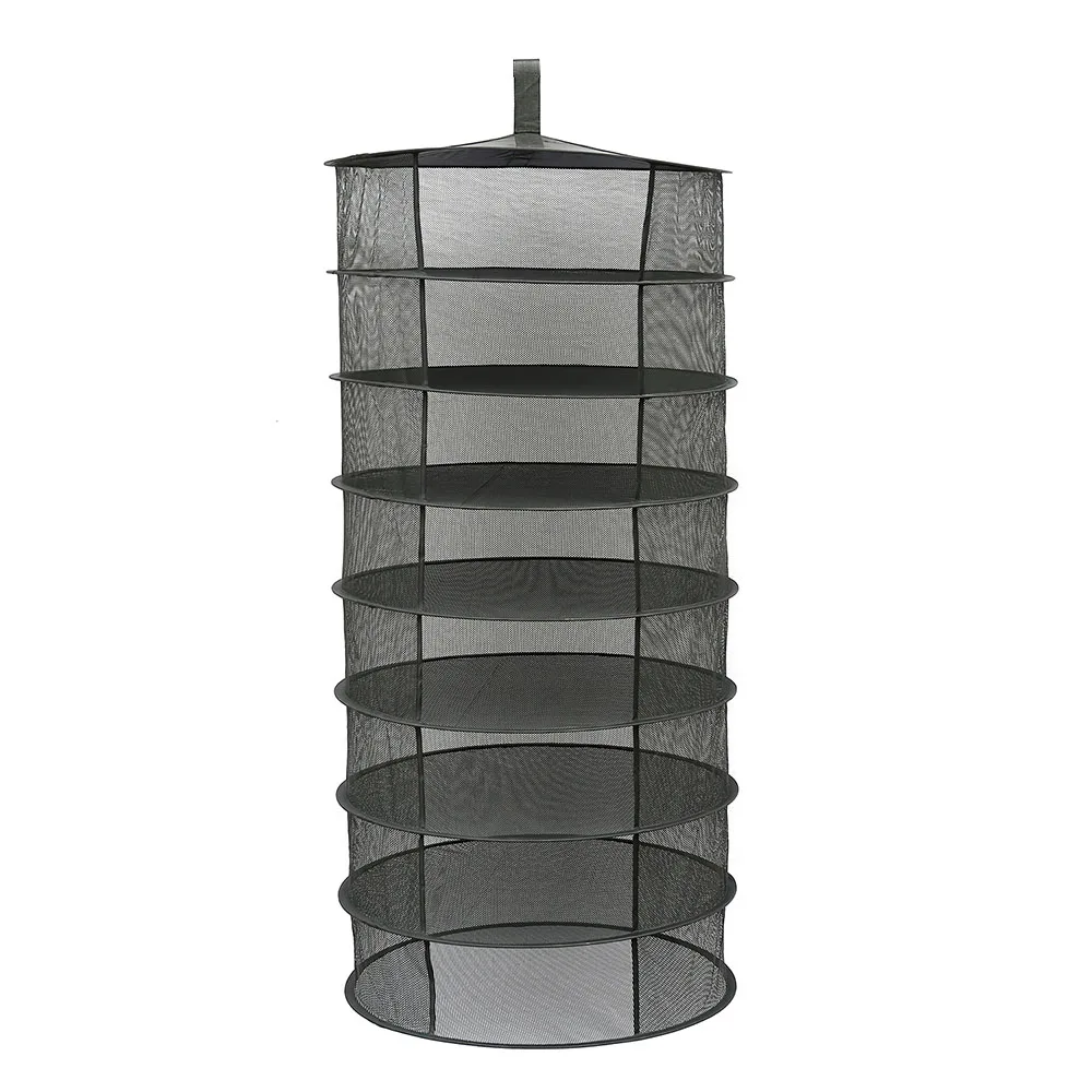 8 слоев садовая сушильная сетка для трав Складная подвесная Корзина Сушилка