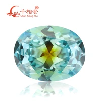 oval shape diamo nd cut cubic zirconia special color one time forming multi color cz loose stone