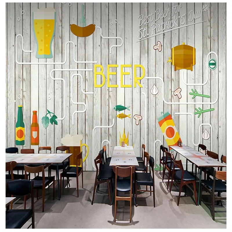 Прямая доставка фото обои пиво жареная курица бургер современный промышленный