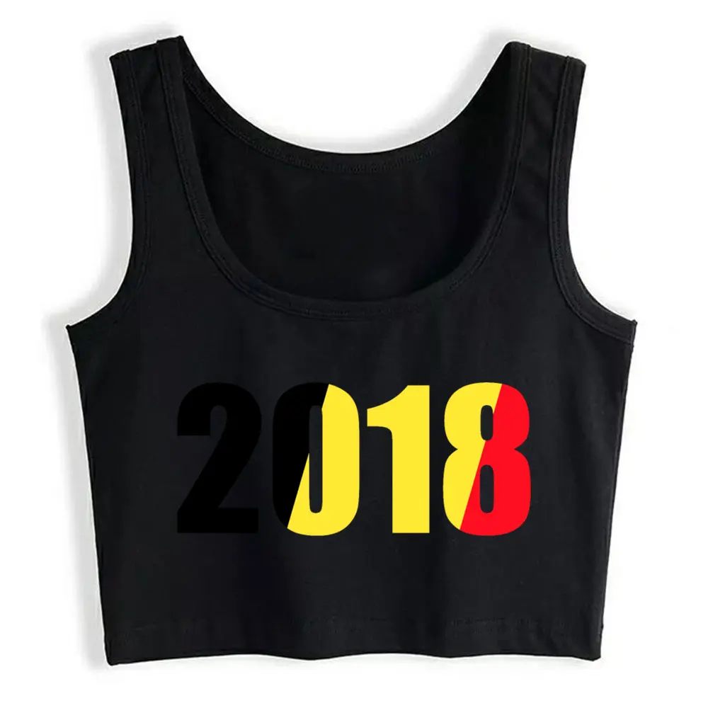 

Crop Top Belgium Flag Belgium Belgium Flag Humor Black Sleeveless Y2k Tops Womens Tops blusas mujer de moda verano Gym Tank Top