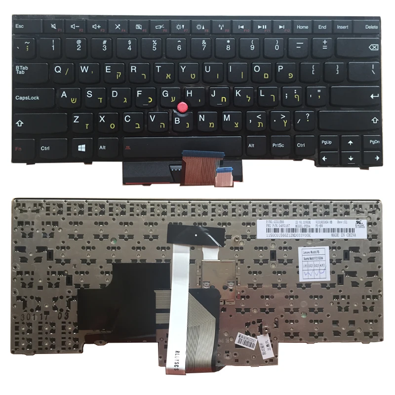 Клавиатура для ноутбука Lenovo ThinkPad E430 E430C E430S E330 S430 иврит HB|lenovo laptop thinkpad|for laptopkeyboard