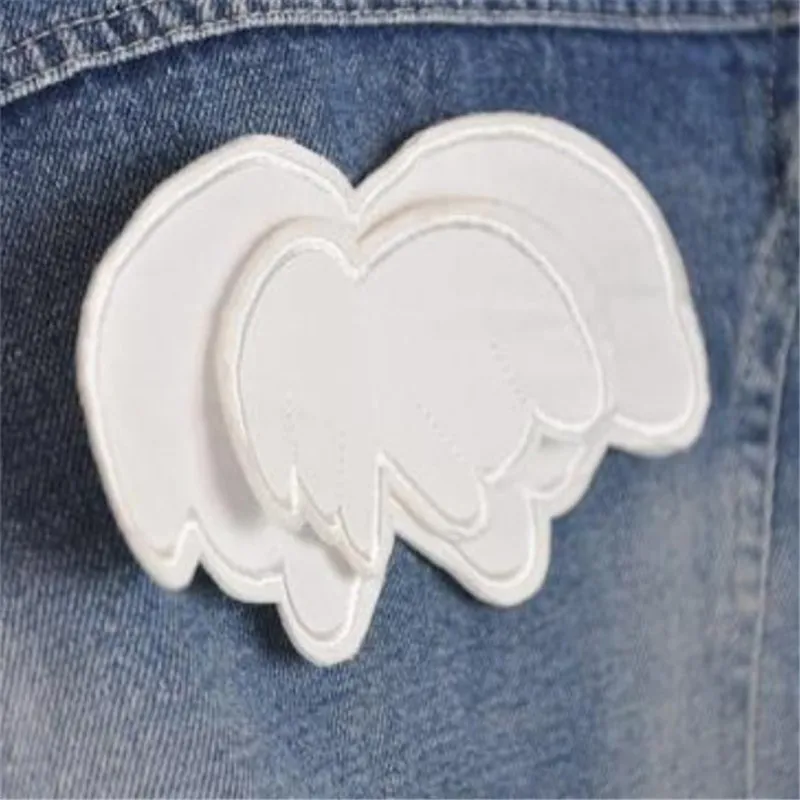 chifuna New Fashion Boutique Angel wings mesh pearl ruffle girls lapel denim Vest children Jacket Fall Autum Outerwear Coat | Детская