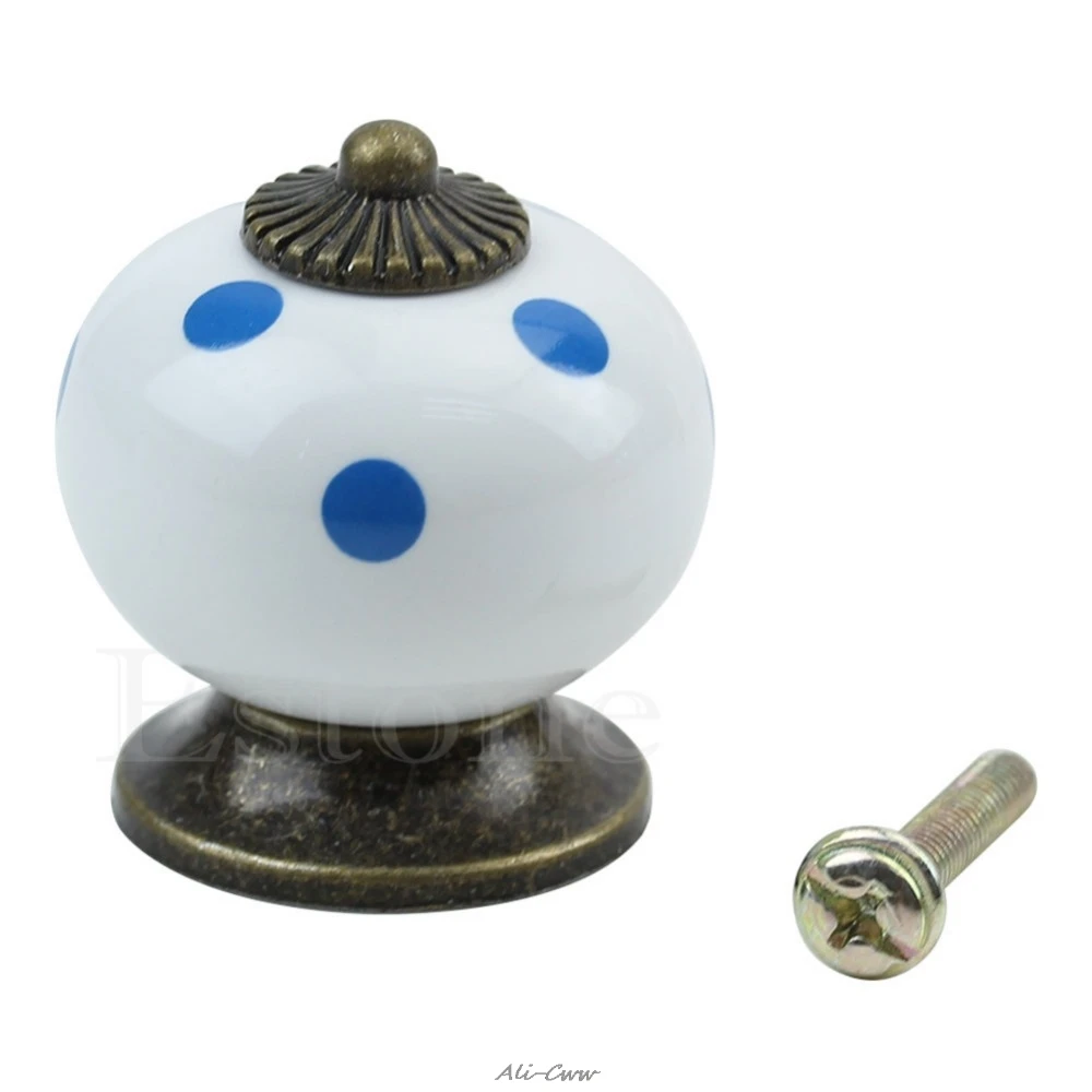 2018 винтажная Ретро круглая зеркальная дверь шкафа Ручка для декора