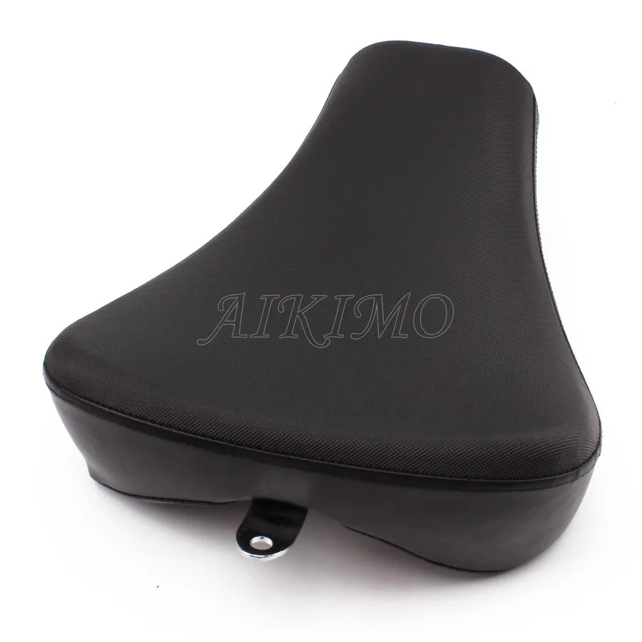 Черные Мотоциклетные аксессуары передняя Кожаная подушка для водителя сиденья