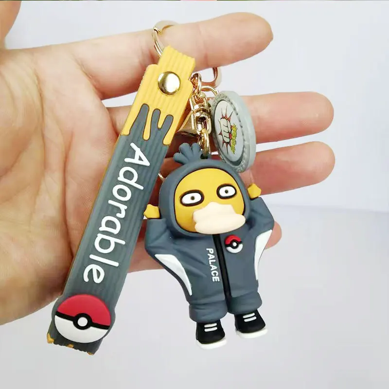 5 японская Покемон фигурки Пикачу брелок покемон Сквиртл Psyduck Charmander Snorlax модель