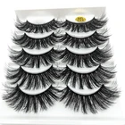 5 пар 3D накладные ресницы из мягкой искусственной норки, густые пушистые длинные ресницы ручной работы с натуральным макияжем, инструменты для наращивания ресниц