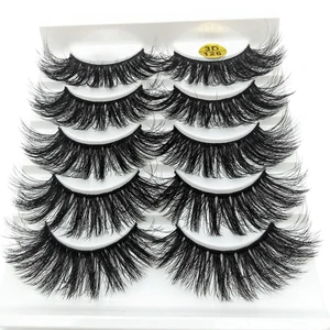 5 пар 3D накладные ресницы из мягкой искусственной норки, густые пушистые длинные ресницы ручной работы с натуральным макияжем, инструменты для наращивания ресниц