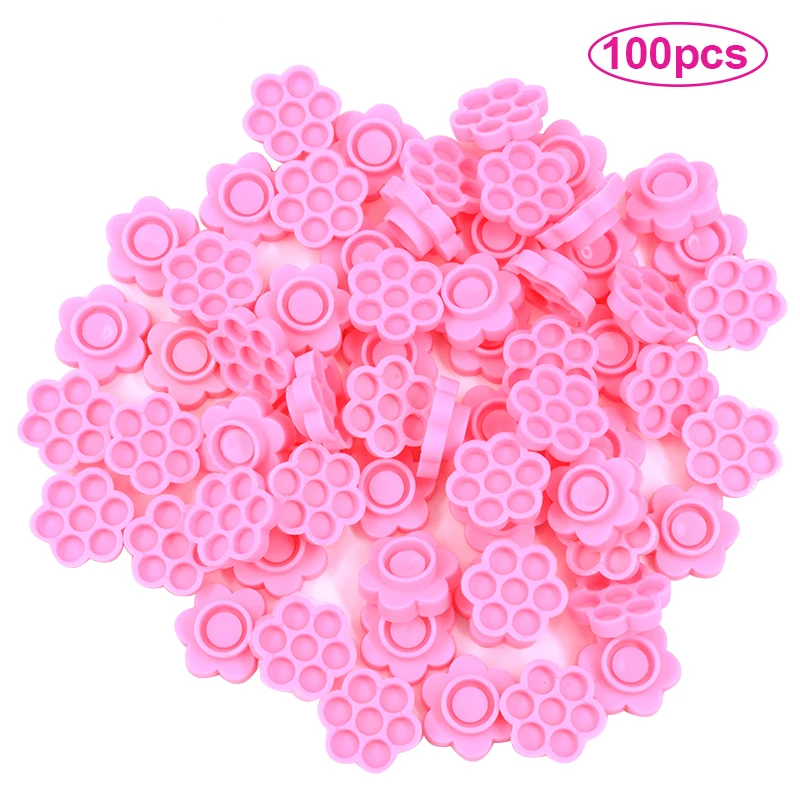 Поддон для наращивания ресниц 2021 100 шт. в форме цветка |