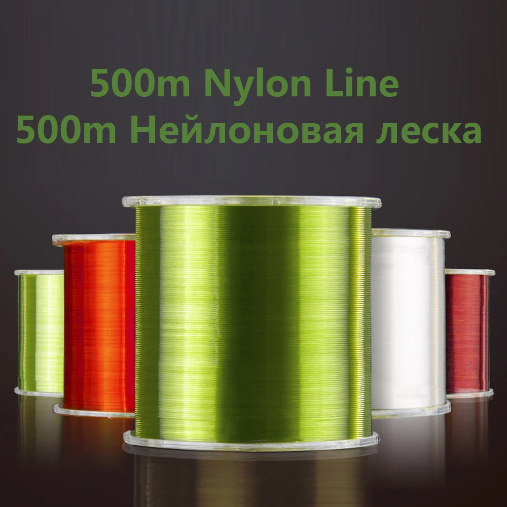 Леска рыболовная нейлоновая 500 м 3 фунтов|Рыболовные лески| |