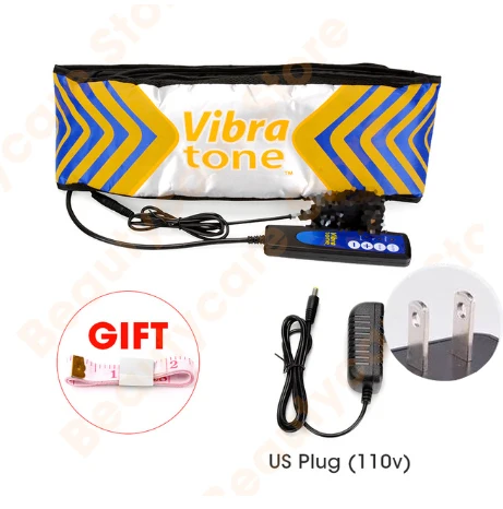 US Plug(110v)yellow Нагревательный вибрирующий пояс для сауны. Ремни для массажа для похудения. Массажный гибкий Вибрационный Слендер для сжигания жиров, пояс для похудения - Цвет: US Plug(110v)yellow