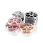 Открытые Кольца для ювелирных изделий сделай сам, разрезные кольца из древней бронзы под золото, Набор для создания украшений, принадлежности для изготовления ювелирных изделий, 970-1370 шт.компл.