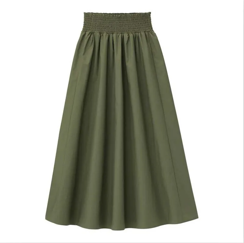 New Spring Autunm Elegant maxi long Skirts Womens Office Skirt Cotton linen plus size 5XL 6XL 7XL elegant skirts