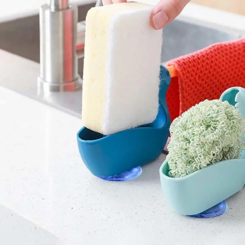 

3 Color Creative Kitchen Toliet Udna Ptica Drain Rack Sponge Wiping Rack Cloth Storage Rack Punch Free Bird Shape Sink Rack