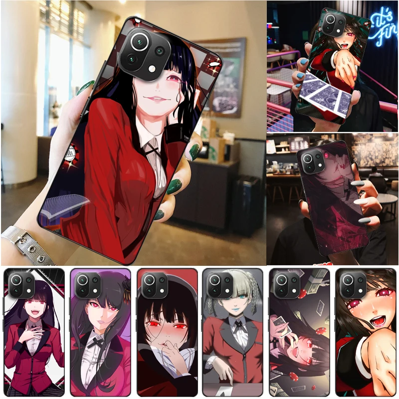

Anime Kakegurui Jabami Yumeko Saotome Meari Painting Phone Case For Xiaomi 11 Lite Pro Coque Funda Back Cover
