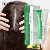 80g hair loss treatment pre shampoo scalp scrub healthy hair roots no silicone oil anti dandruff anti itching dense hair