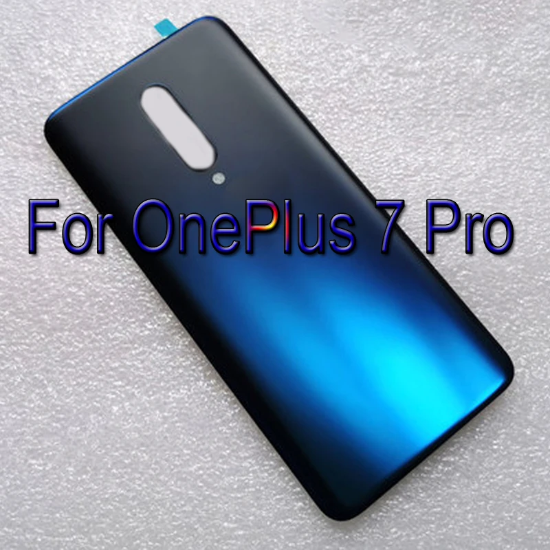 100% Original For OnePlus 7 Pro Battery Back Rear Cover Door Housing Repair Parts Replacement OnePlus7 | Мобильные телефоны и