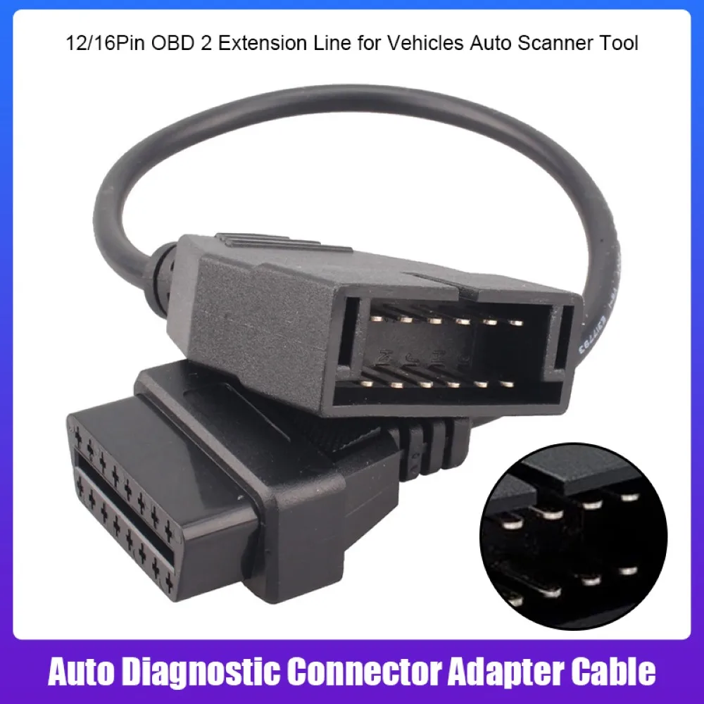 

Best Gm12 OBD2 Adapter Cable For GM12 Pin ODB Connector To OBD II 16Pin Car Diagnostic Tool Cable For GM12 Pin Diagnosis Cable