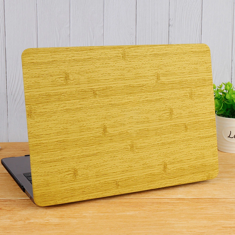 Новый чехол для ноутбука с деревянным лицевым покрытием MacBook Air 13 Pro Retina 11 12 3 15 4