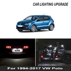 Автомобильные аксессуары без ошибок белого цвета, комплект светодиодных светильник п для салона 1994-2017 VW Polo 6R 6C 9N 9N3 6N 6N1 6N2