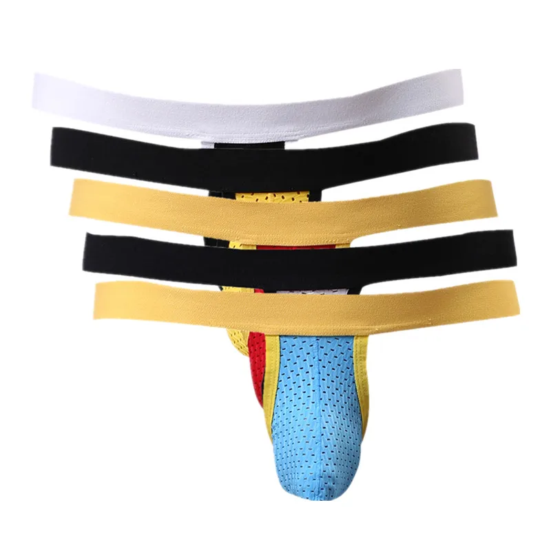 G String Мужские Трусы стринги дышащие сексуальные нейлоновые сетчатые мужские
