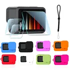 Силиконовый чехол для крышки объектива защитный чехол для GoPro Hero 109 черная рамка для камеры ремешок на запястье Hero10 Hero9 стеклянная пленка для экрана