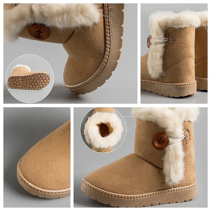 Детские зимние ботинки детские плюшевые для мальчиков и девочек с высоким верхом