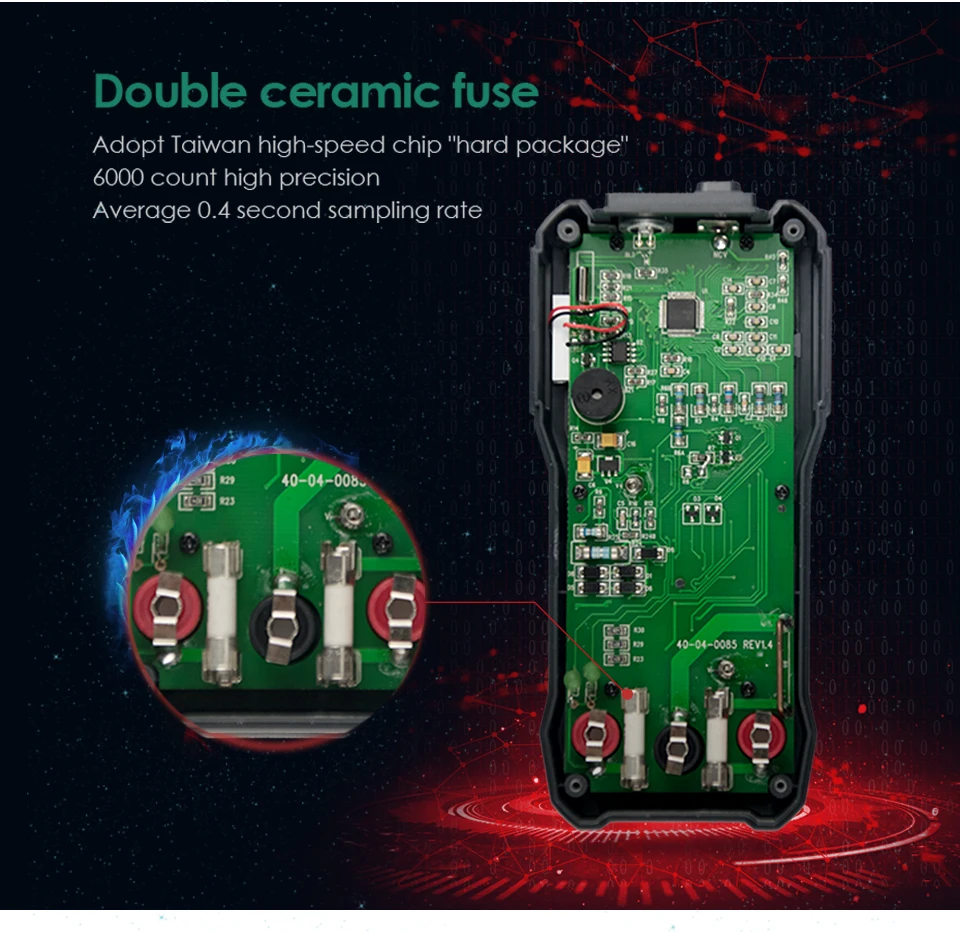 6000 counts Multimeter NCV Digital Multimeter True-RMS Auto Ranging AC/DC Voltage Meter Multimetro Digital Multimetr Voltmeter