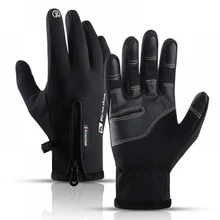 Winter Cycling Gloves Unisex Thermal Touchscreen Cycling Bicycle Motorcyclist Full Finger Waterproof