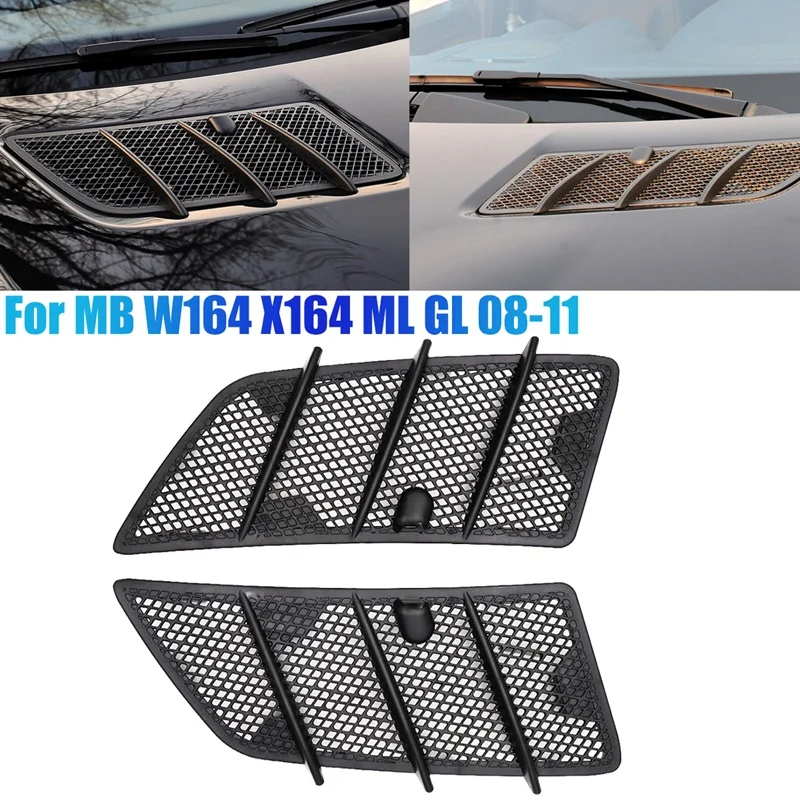

Верхняя решетка вентиляционного отверстия автомобиля, крышка решетки радиатора, отделка для Mercedes Benz W164 ML GL 320 350 450 550 63AMG 2008-2011