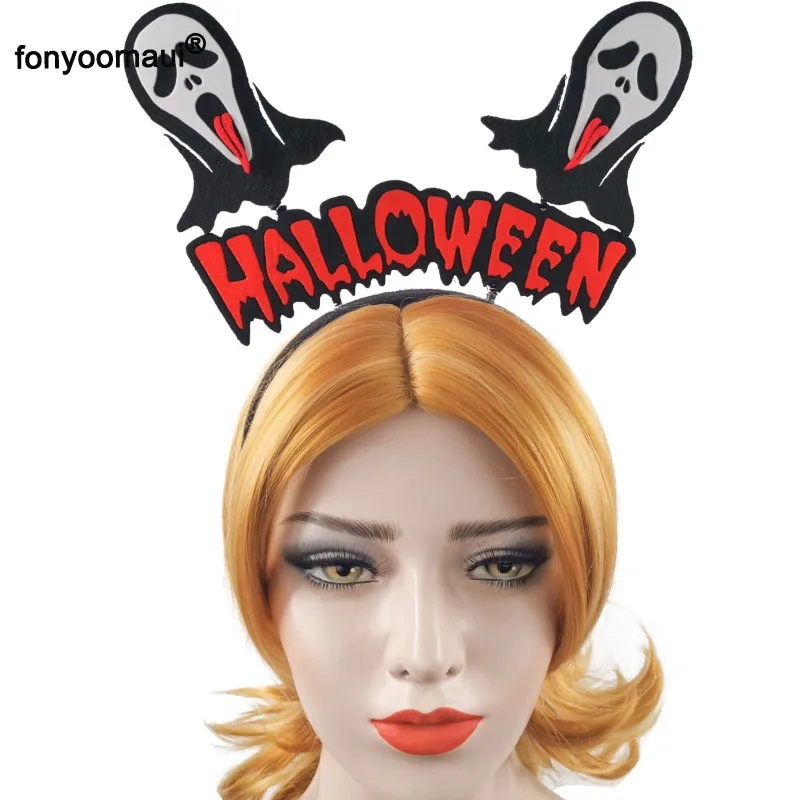 Унисекс Хэллоуин Страшные аксессуары головной убор Косплей Ужасный Призрак
