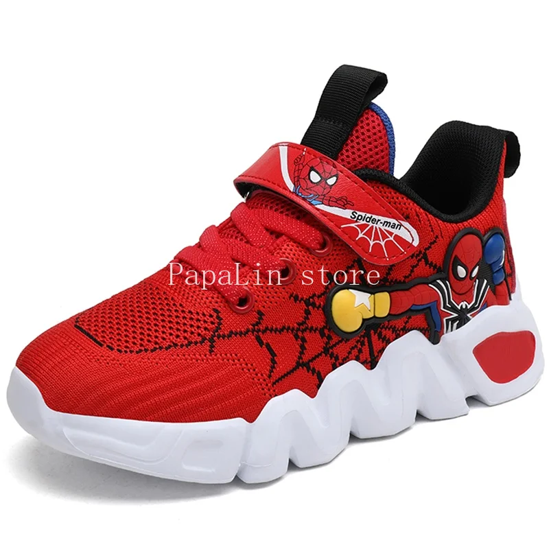 

Летние повседневные кроссовки для мальчиков, детская обувь на плоской подошве с мультяшным рисунком, дышащая сетчатая Высококачественная ...