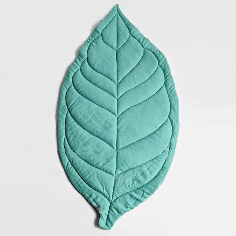 

C5AF Newborn Baby Carpet Leaf Shape Soft Crawling Play Mat Kid Children Room Decoration Pad
