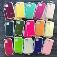 official original silicone case for iphone 13 11 7 8 plus xr x xs max mini cases for iphone 12 11 pro max se 2020 cover with box