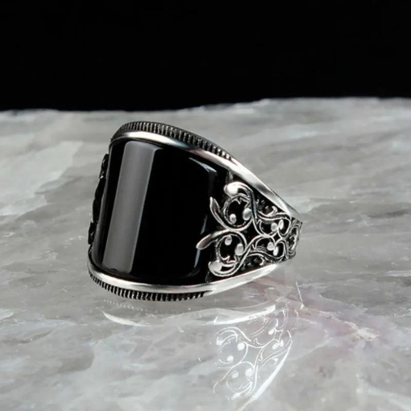 

Men's Ring Punk Rock Smooth Silver Alloy Signet Ring For Men Hip Hop Party Jewelry Wholesale Male Wedding Gift