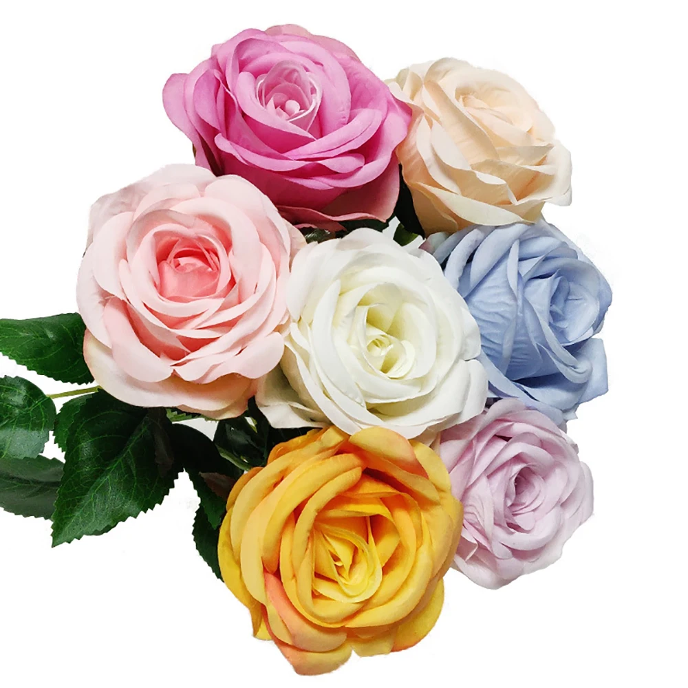 

Artificial Flowers High Quality Artificial Flowers Rose Artificial Flowers Bouquet For Decoration 7 Colors