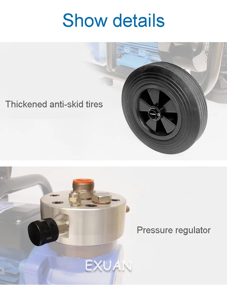 

High-power electric high-pressure airless spraying machine exterior wall paint paint spraying machine double intensity