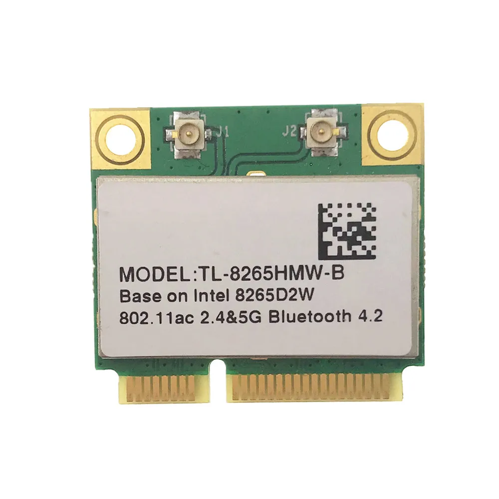 Для Intel 7260 AC 7260HMW 7265 7265HMW 8265 8265HMW 876M Dual Band 2 4 + 5G Fit для Bluetooth V4.0 Wifi Беспроводная мини PCI E