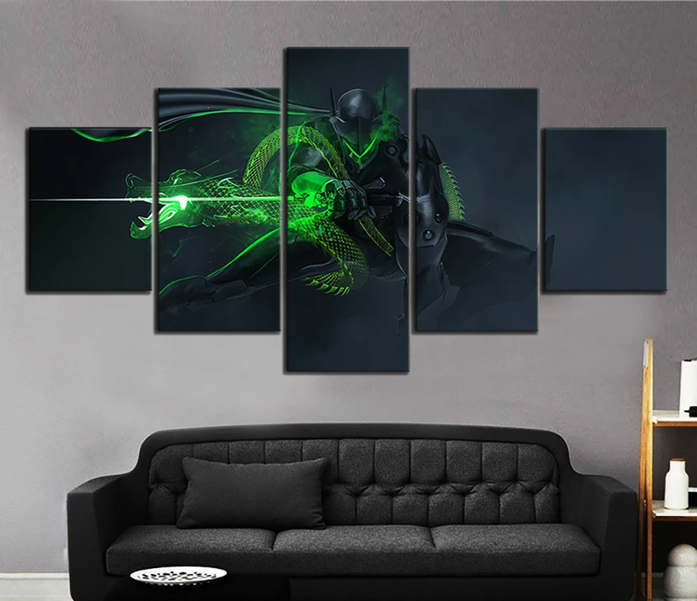 Genji Ultron Overwatch игры искусство на холсте картина для украшения стен