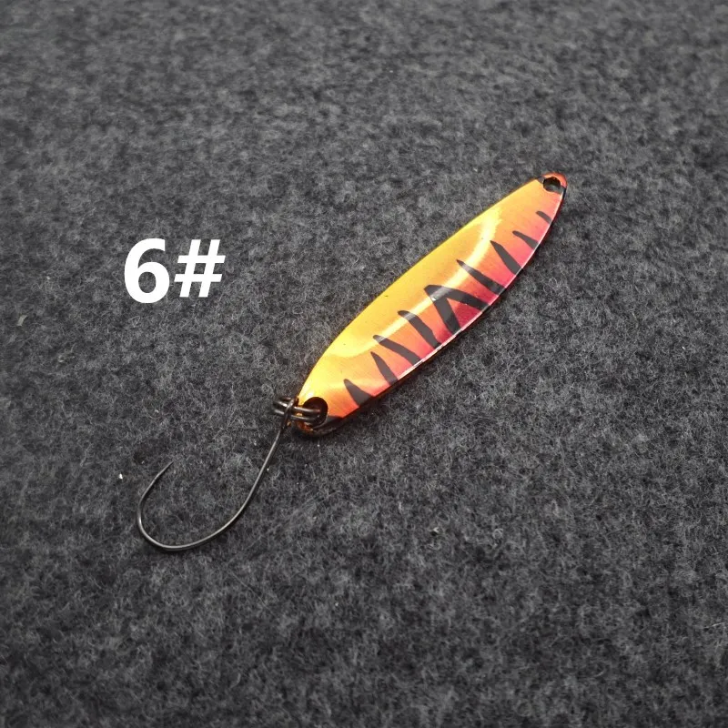 

5pcs Metal Jig Fishing Lure Metal Topwater Hard Bait 46mm 5g Each 6 Colors Saltwater Freshwater Catching Pike Bass Trout
