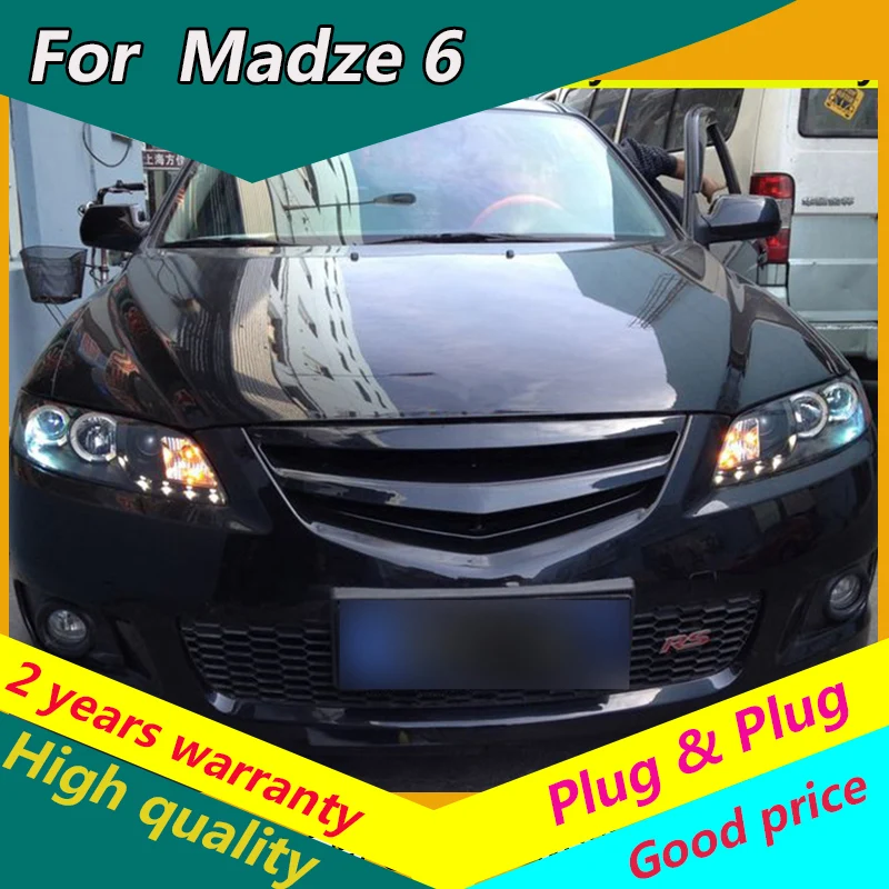 

KOWELL Car Styling for Mazda 6 Headlights Mazda6 LED Headlight DRL Lens Double Beam Bi-Xenon HID car Accessories