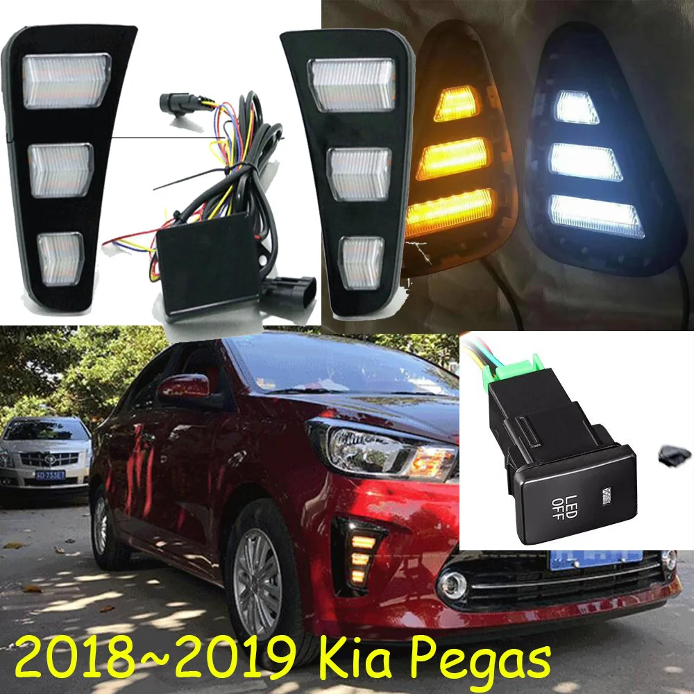 2018 ~ 2019 год фары для Kia Пегас Дневной светильник ceed автомобильные аксессуары