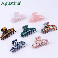 acrylic hair claw clips barrette clamp jelly colors women ponytail crab girls updo hairpin hair styling accessories fashion