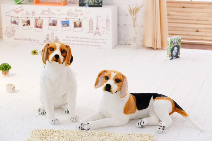 1 шт. 30-90 см мягкие животные плюшевые Beagle Реалистичная игрушечная собака гигантская собака игрушка Реалистичная декорация для дома с животными Детские игрушки подарок для детей