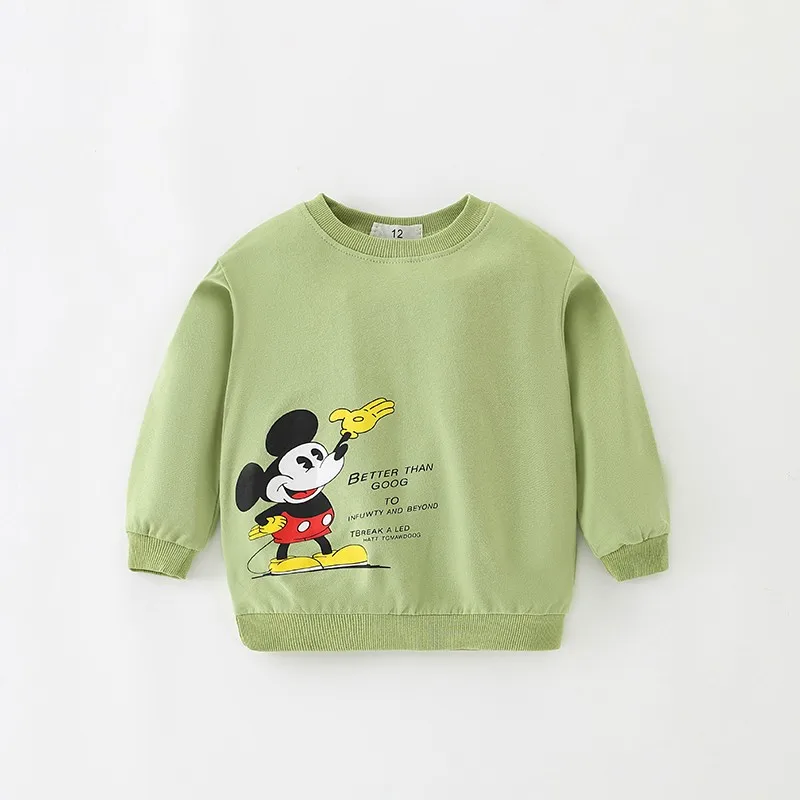 Детский хлопковый свитер с длинным рукавом на осень/весну|Тройники| |