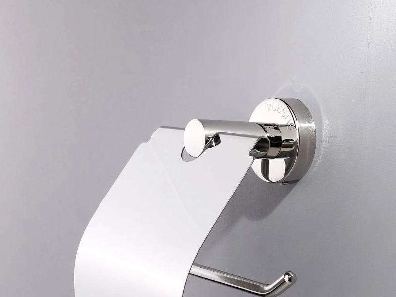304 aço inoxidável Toilet Paper Holder, gancho
