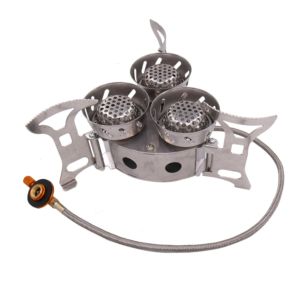 Ветрозащитная газовая горелка Lixada для кемпинга 11000 Вт|Уличные плиты| |