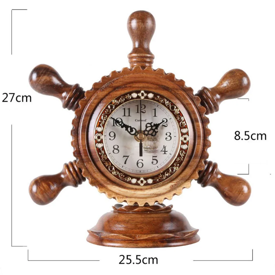 Лучший домашний декор из твердой древесины настольные часы для гостиной офиса