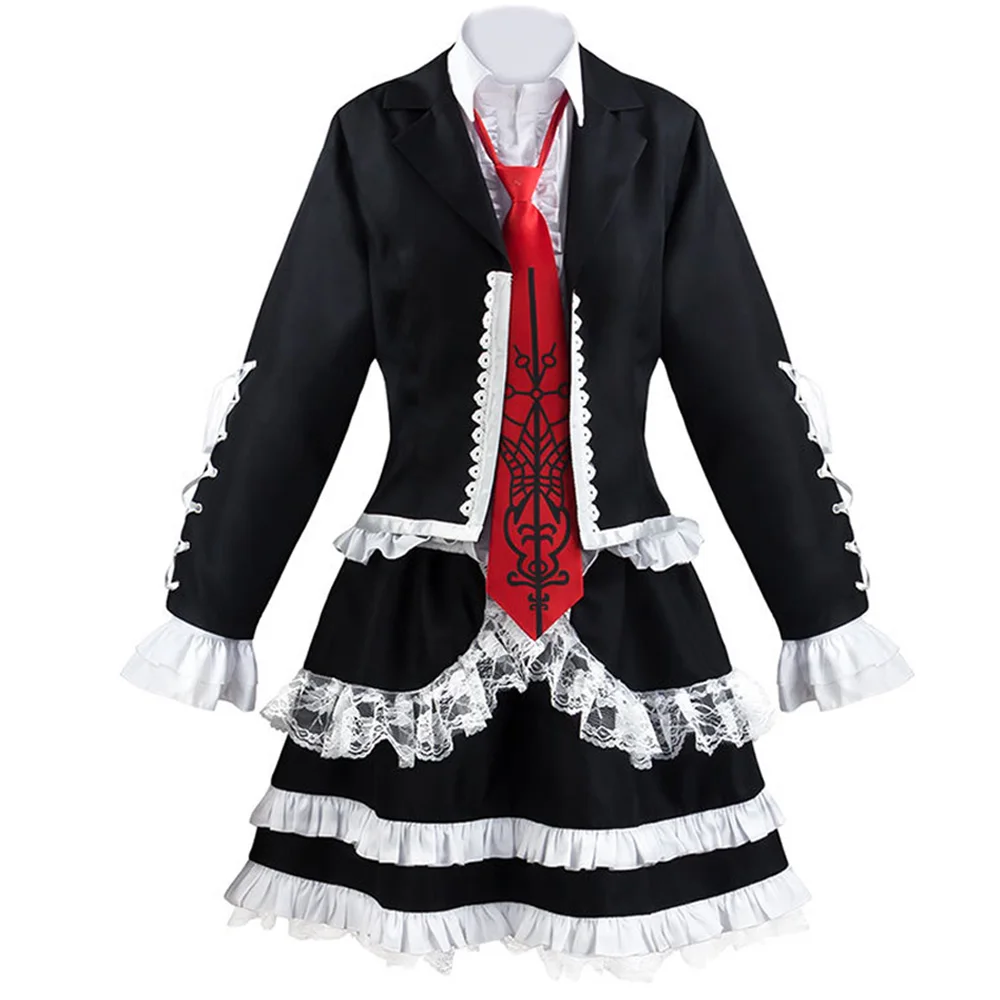 6 шт. аниме Косплей Ясухиро Taeko Celestia Ludenberg костюм Джек рубашка юбка галстук