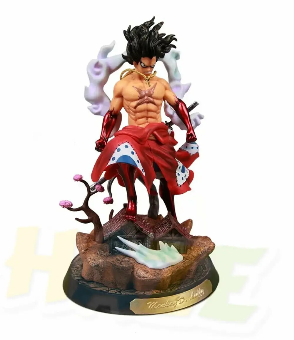Аниме One Piece Monkey D Luffy статуя окрашенная змея Ver. Фигурки игрушки коллекция моделей