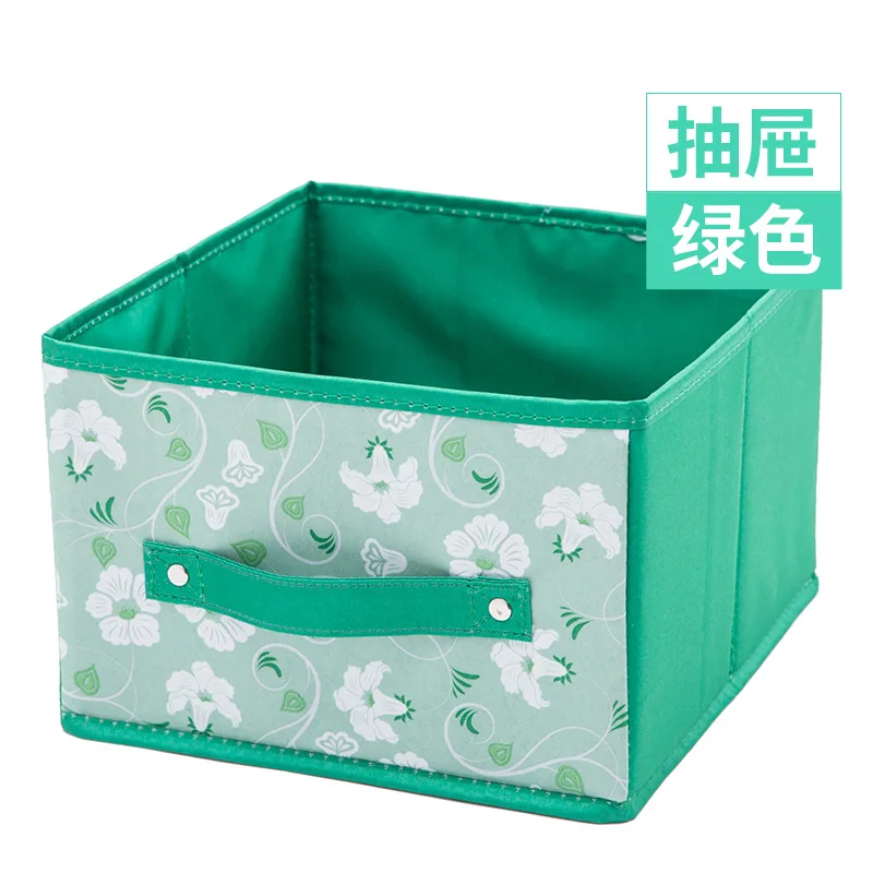 Green drawer Нижнее бельё для девочек сортировки, доманий ящик для хранения мода дверной шкаф для хранения Органайзер для шкафа, гардероба подвесная сумка для хранения Коробки Костюмы организовать - Цвет: Green drawer
